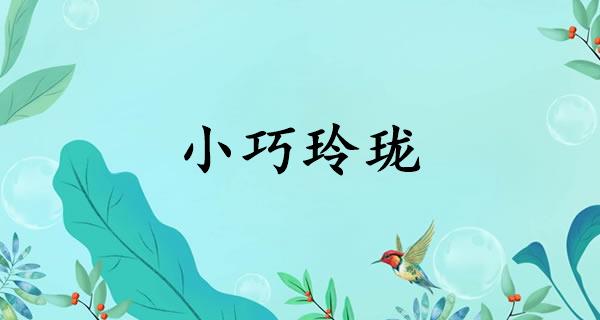 小巧玲珑